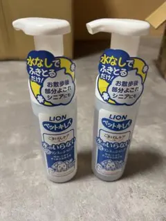 LION ペットキレイ 水のいらないリンスインシャンプー 2本セットのサムネイル