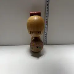 木製こけし人形 赤いリボン