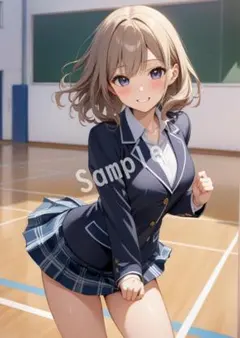 アニメファンアート JK グラビア A4 ポスター イラスト ★00615867