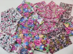 873-10 花柄スパンコール平型ポーチ　5個セット