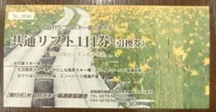 片品村　共通リフト1日券 引換券　ホワイトワールド尾瀬岩鞍　丸沼高原スキー場、他のサムネイル