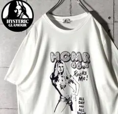 ヒステリックグラマー☆両面プリントTシャツ希少XL白　ホワイト