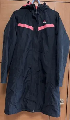 ベンチコート　美品adidas CLIMAPROOF ネイビーピンク　かわいい
