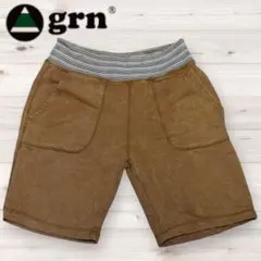 grn ジーアールエヌ ショートパンツ M ブラウン ウエストリブ スウェットのサムネイル