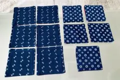 和柄ハンドメイドコースター11枚