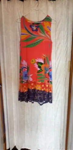 Desigual フラワープリント ノースリーブワンピース