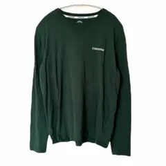 CONVERSE コンバース 長袖Tシャツ ロンT グリーン ロゴプリント Lのサムネイル