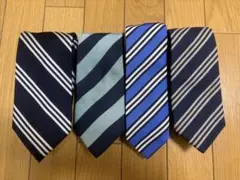 ブルックスブラザーズ他、豪華ストライプネクタイ4本セット