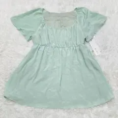 バナーバレット　ミントグリーン　シフォンチュニック　未使用タグ付き　【38】のサムネイル