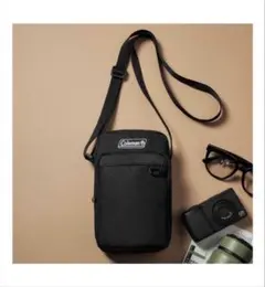 【新品未使用】smart 付録 Colemanコールマン スマホショルダーバッグ