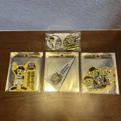阪神タイガース　チャンピオンキャラクター ステッカー バッジセット