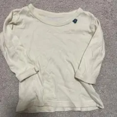 【よりどり2枚で399円】クリーム色 長袖シャツ肌着 80