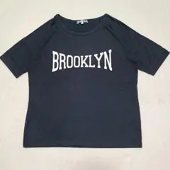 BROOKLYN ロゴ Tシャツ 黒 ブラック M ゆるダボのサムネイル