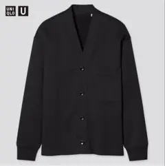 未使用ユニクロU スウェット カーディガン ブラック Mサイズ