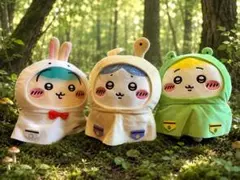 ちいかわ　雨の日 BIG ぬいぐるみ セット　全種類　キャラクター　ハチワレのサムネイル