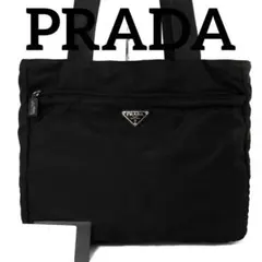 良品　PRADA プラダ　トートバッグ　ショルダーバッグ　ナイロン　黒　ブラック