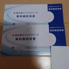 横浜銀行アイスアリーナ スケートリンク招待券2枚セット レンタルシューズ付き