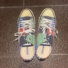 CONVERSE チェック柄 マルチカラースニーカー
