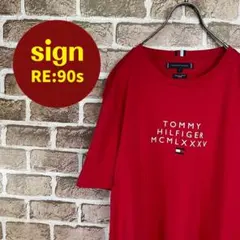 TOMMY HILFIGER 90年代 Tシャツ レッド