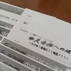 祝❕合格値下げ‼️浜学園　希少❕四天王寺中学　　最終ミニ講義　本番当日実施