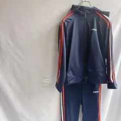 美品❤️adidas アディダス セットアップ フード付き リブ長袖 150 紺