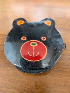 くま型 コインケース 小銭入れ ブラック