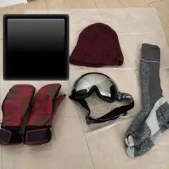 スノボ　ウィンタースポーツアクセサリーセット　ゴーグル付き　ミトン