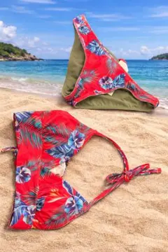 ROXY フラワープリント セパレート水着 Mサイズ