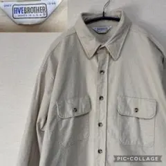 USA製 FIVE BROTHER ファイブブラザー シャモアクロスシャツ