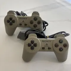 SONY PlayStation コントローラー グレー 2個セット