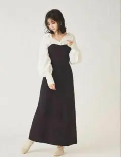 snidelスナイデルドッキングシャツワンピース