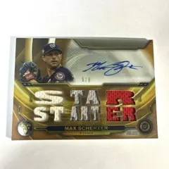 topps Max Scherzer auto /9 マックスシャーザー　サイン