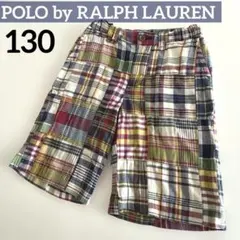 Polo Ralph Lauren キッズ　パッチワーク　ハーフパンツ　130