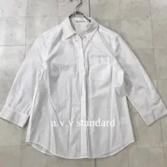 a.v.v standard アーヴェヴェスタンダード シアーシャツ 白 S