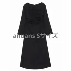 anuans ギャザーディテールワンピース　定価23100円　スリーシーズン可能 anuans ギャザーディテールワンピース 定価23100円 スリーシーズン可能