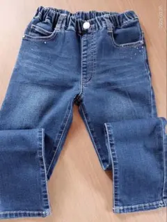 デニムパンツ 130cm ウエストゴム