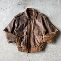 vintage real leather jacket a2 g1 短丈 本革