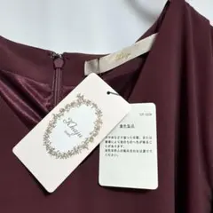 【新品タグ付き】khaju パーティー レースドレス ボルドー ワンピース