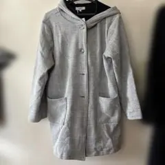 グレー フード付きジャケット M