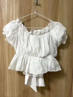 2Wayラメシアーバックリボントップス