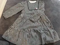 最終価格【未使用♡タグなし】ファミリア　ギンガムチェックワンピース　110㎝