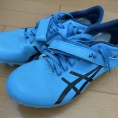 asics アシックス CYBERRAY UL 陸上短距離用スパイク 青 美品 - メルカリ