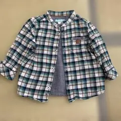 obaii チェック柄シャツ 12M