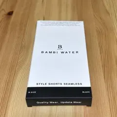 BAMBI WATER STYLE SHORTS SEAMLESS Mブラック