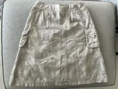 HIROKO BIS 迷彩柄 ひざ丈スカート サイドポケット付き