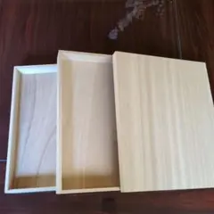 木箱、二段セット、蓋付き