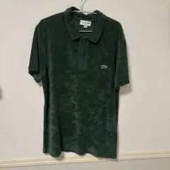 LACOSTE パイル地 ポロシャツ グリーン FR4