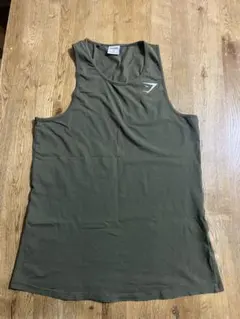 GYMSHARK ノースリーブタンクトップ M オリーブグリーン