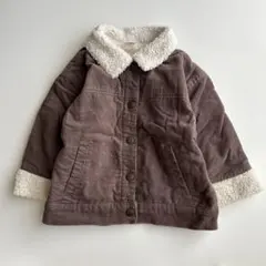 tête-à-tête コーデュロイ ボア襟ジャケット 95