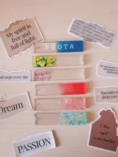 カラフルレジンチャームと金属チャームセット